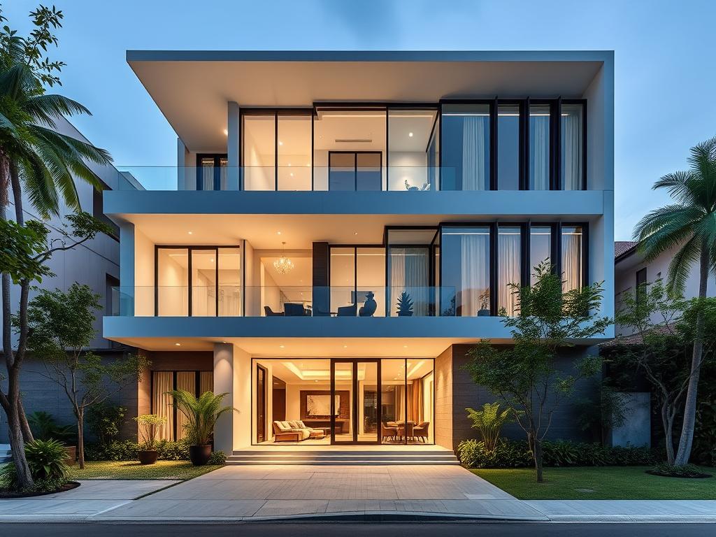 Biệt thự luxury hiện đại 3 tầng tại Quận 7 - Dự án 1
