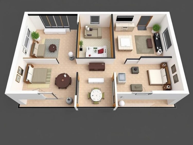 Bố trí mặt bằng khoa học cho nhà phố quận 4 260m2