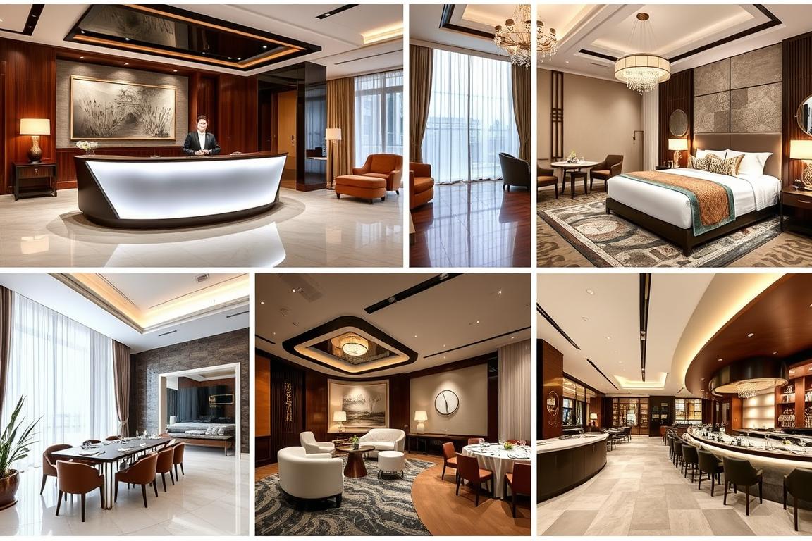 Các hạng mục thi công nội thất khách sạn cải tạo và thi công trọn gói chính