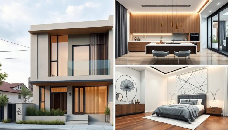 Chi tiết dự án nhà phố quận 4 250m2 phong cách hiện đại