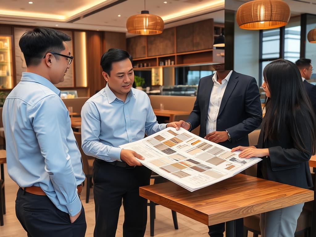 Đội ngũ tư vấn dịch vụ sửa chữa cải tạo nhà hàng