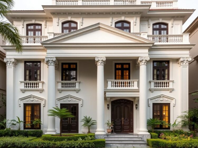 Dự án nhà phố biệt thự quận Phú Nhuận 300m2 phong cách cổ điển hiện đại