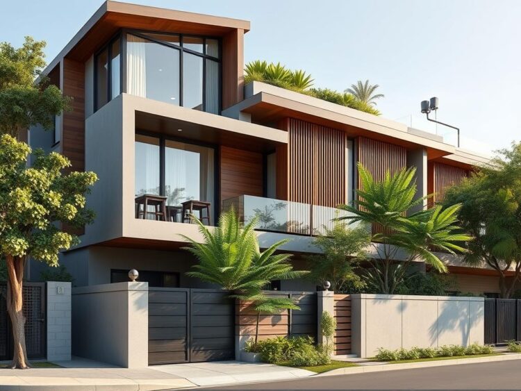 Dự án nhà phố quận 4 280m2 phong cách hiện đại