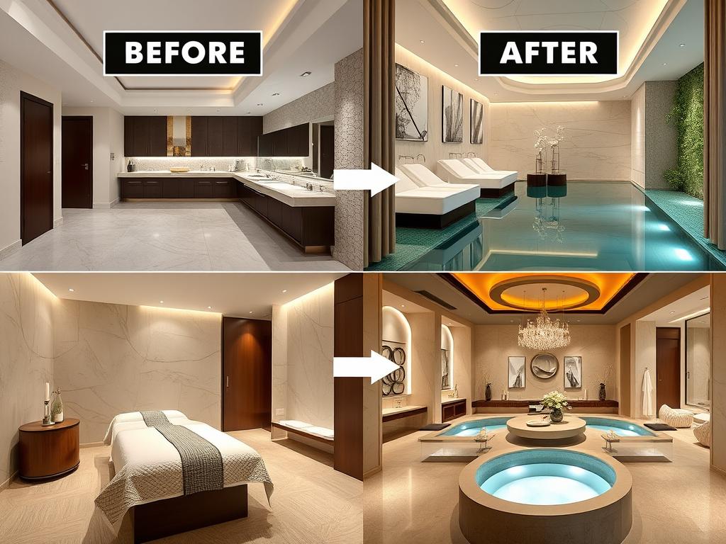 Dự án thi công nội thất khách sạn cải tạo khu spa thư giãn