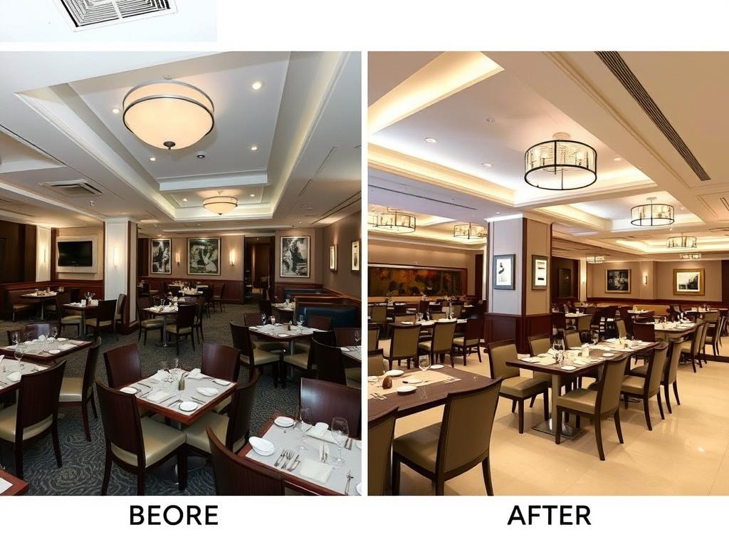 Dự án thi công nội thất khách sạn cải tạo nhà hàng đẳng cấp