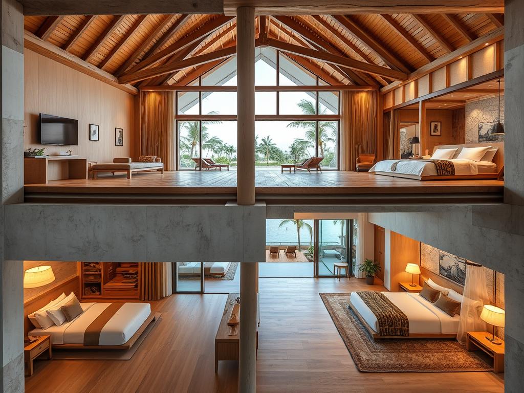 Dự án thi công nội thất khách sạn trọn gói resort nghỉ dưỡng