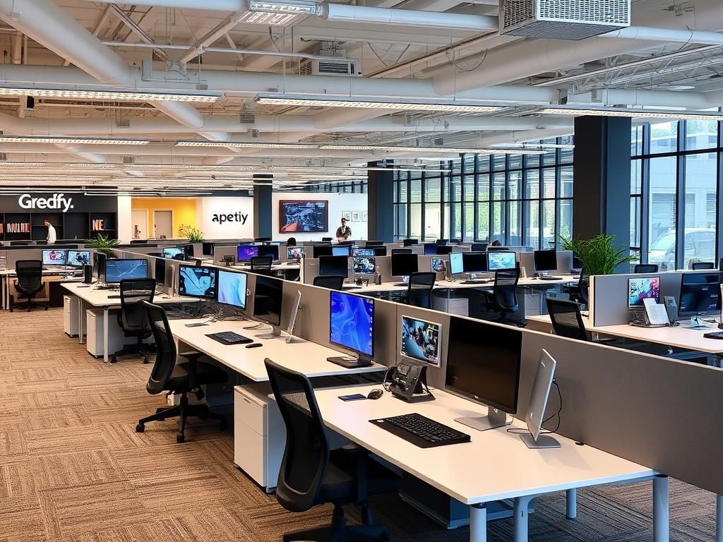 Dự án thi công nội thất văn phòng công ty công nghệ