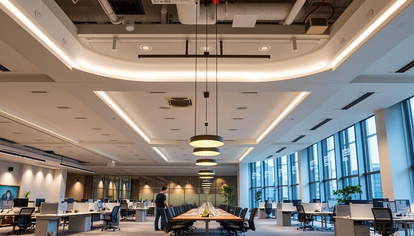 Hệ thống ánh sáng trong thiết kế văn phòng