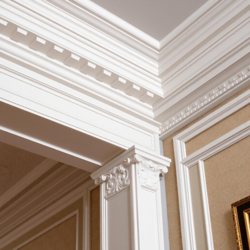 Họa tiết trang trí tân cổ điển trong nhà phố Thủ Đức