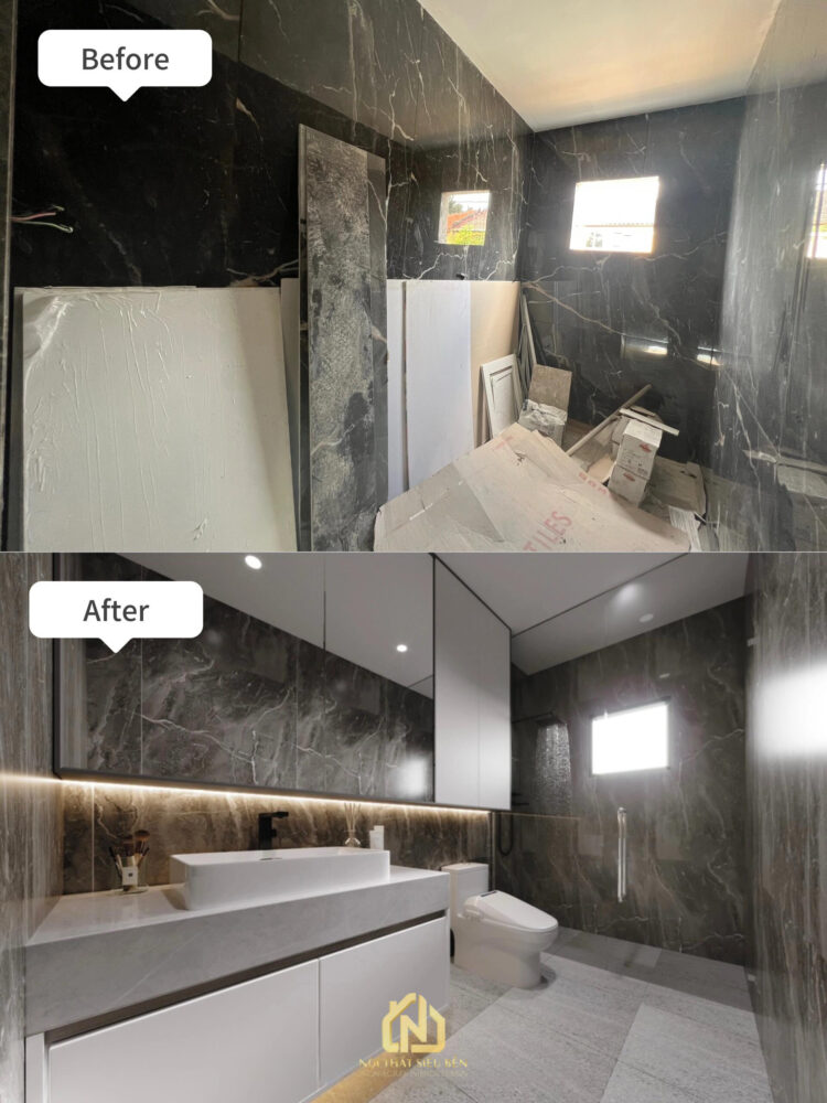  Phòng tắm có bồn sau cải tạo Cải tạo sửa chữa biệt thự tại Phường Tân Bình (Q. Tân Bình cũ)