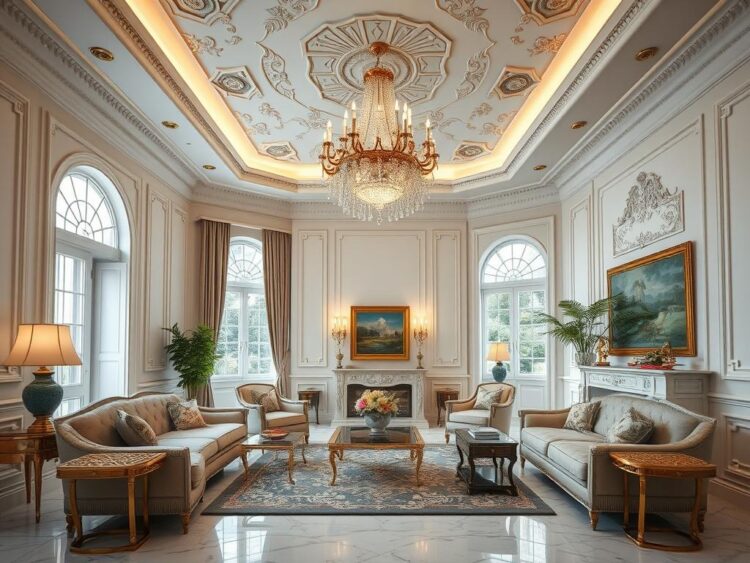 Không gian nội thất tân cổ điển nhà phố Thủ Đức