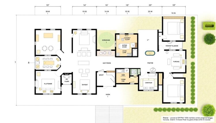 Mặt bằng tối ưu cho nhà phố biệt thự quận 10 330m2 với phong cách cổ điển hiện đại
