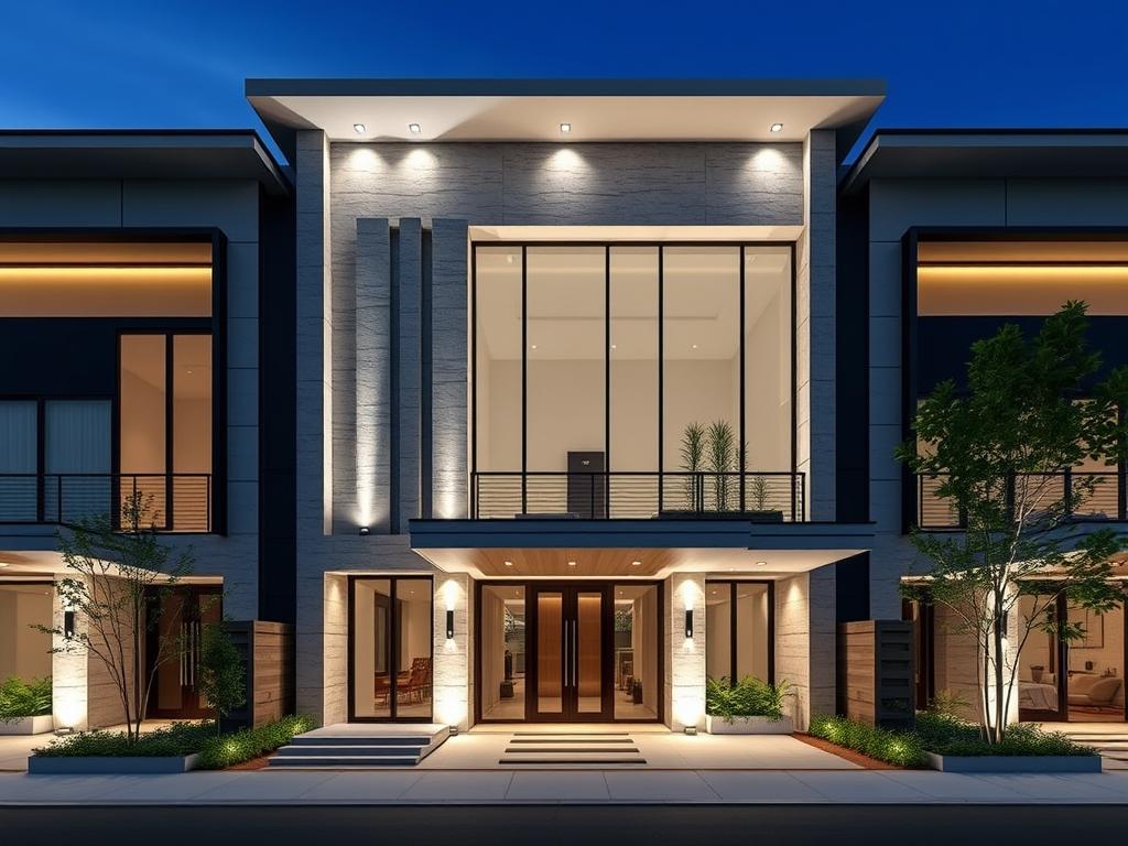 Mặt tiền nhà phố Hoàng Hoa Thám thiết kế hiện đại luxury