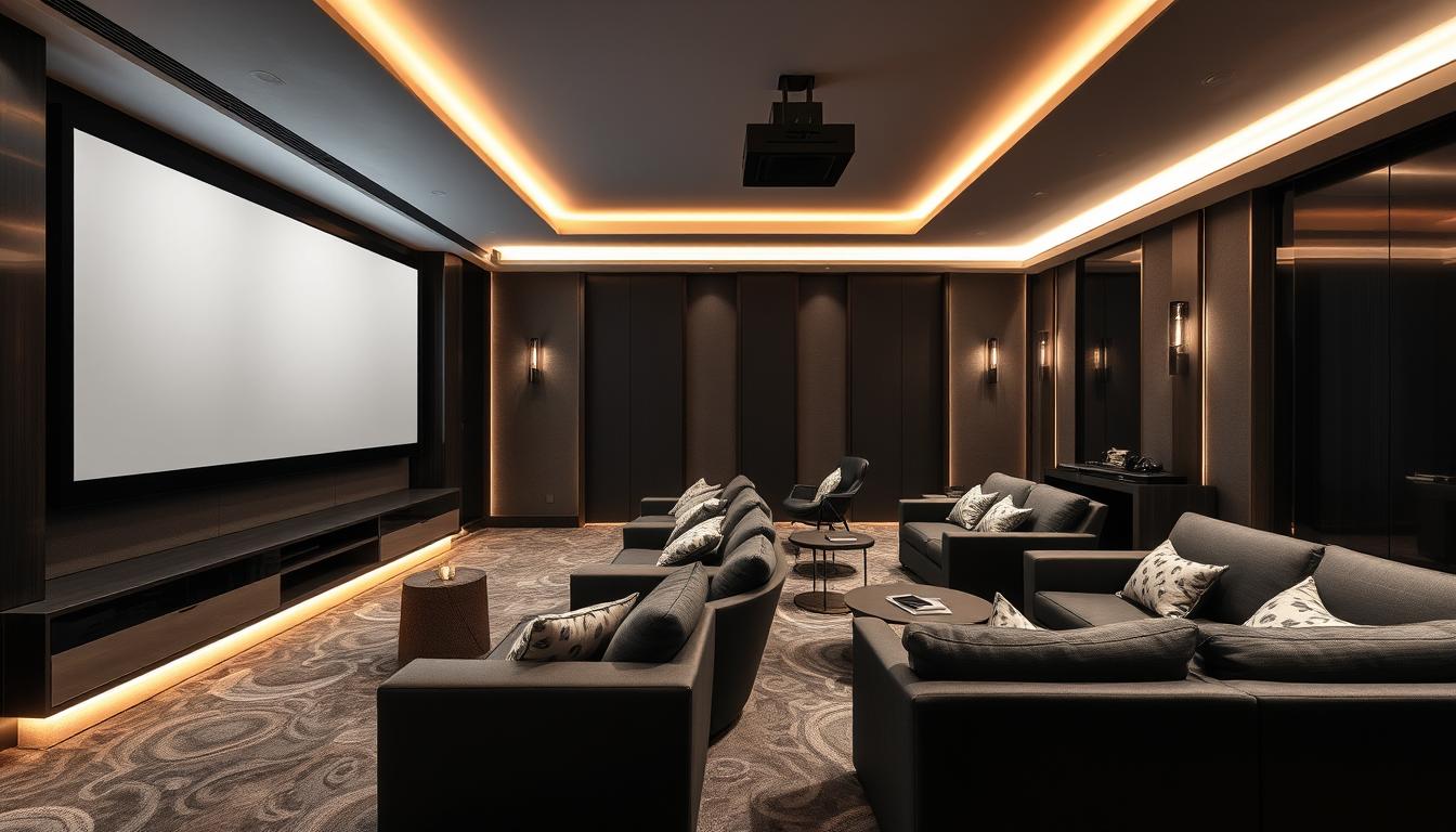 Phòng giải trí nhà phố 300m2 phong cách hiện đại luxury