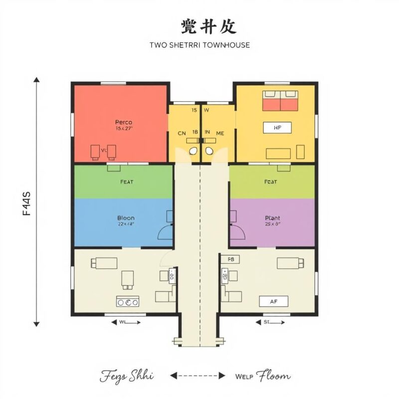 Phong thủy trong thiết kế nhà phố 2 tầng