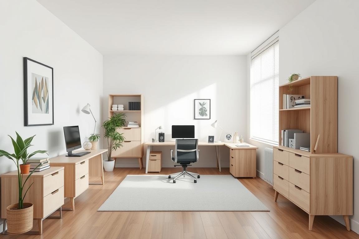 Thi công nội thất văn phòng phong cách tối giản