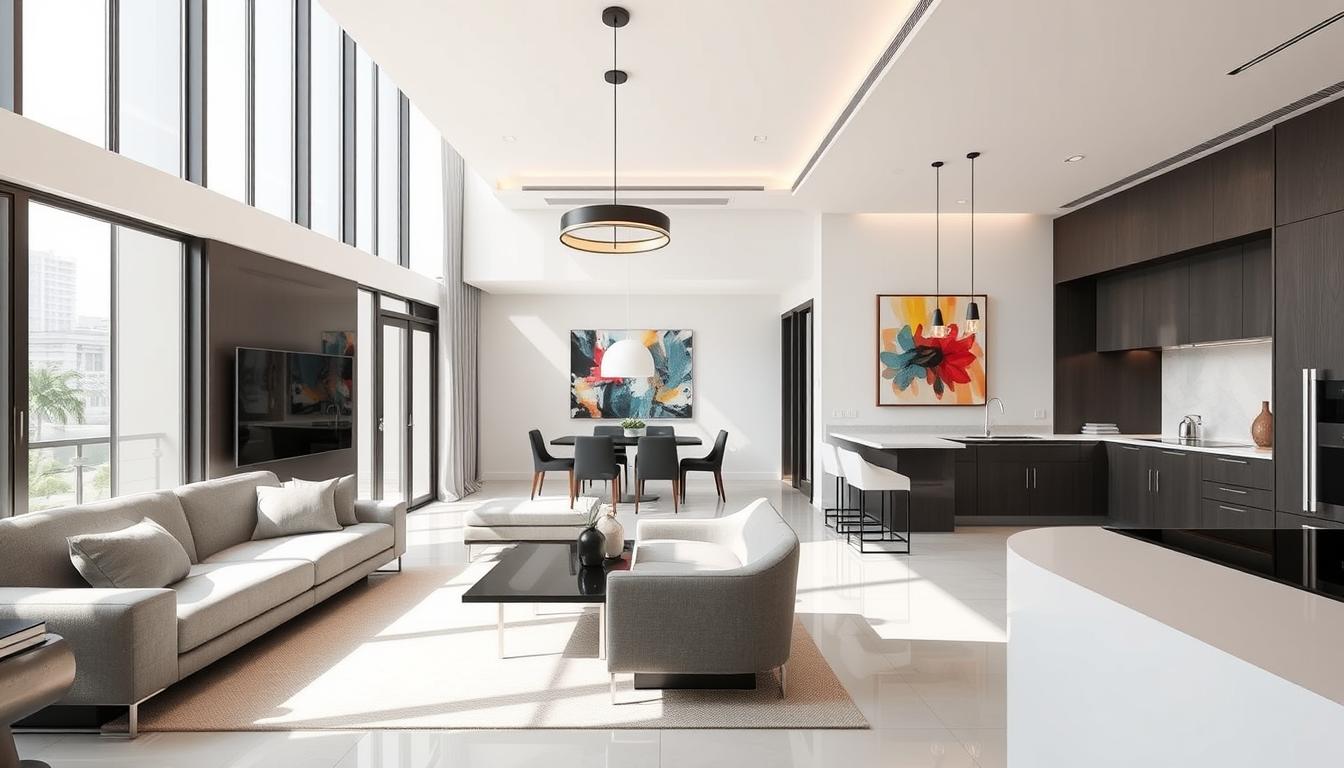 Thiết kế hiện đại nội thất Chung Cư Phú Hoàng Anh