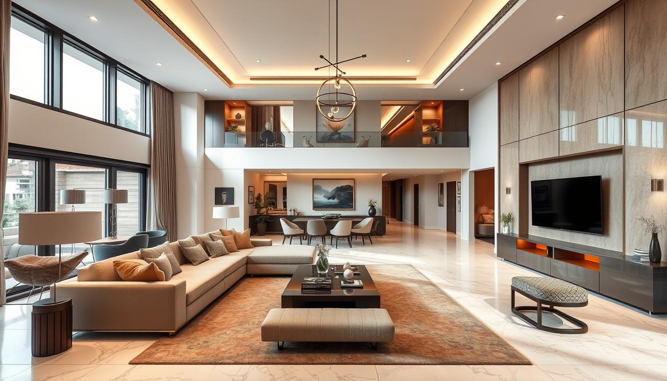 Thiết kế nội thất phòng khách nhà phố 300m2