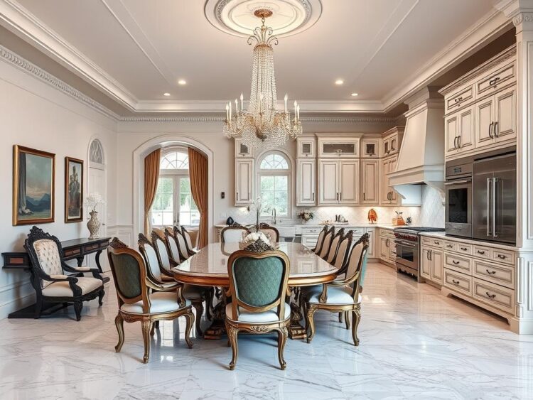 Thiết kế phòng bếp và phòng ăn cho nhà phố biệt thự quận 10 330m2