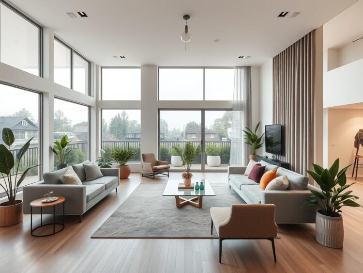 Thiết kế phòng khách hiện đại cho nhà phố quận 4 260m2