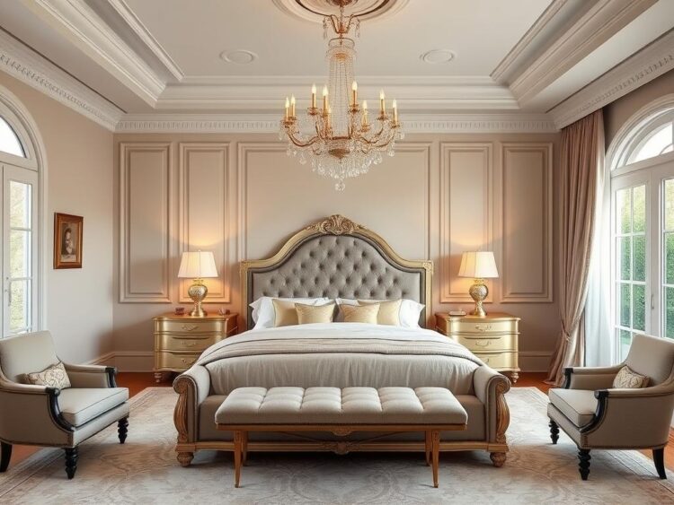 Thiết kế phòng ngủ master cho nhà phố biệt thự quận 10 330m2