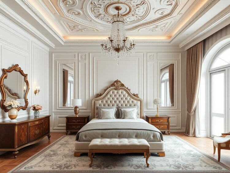 Thiết kế phòng ngủ tân cổ điển nhà phố Thủ Đức