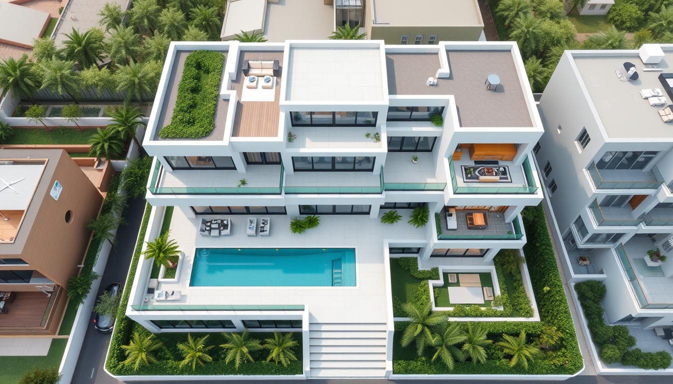 Tổng quan dự án xây nhà trọn gói thiết kế nội thất nhà phố 300m2