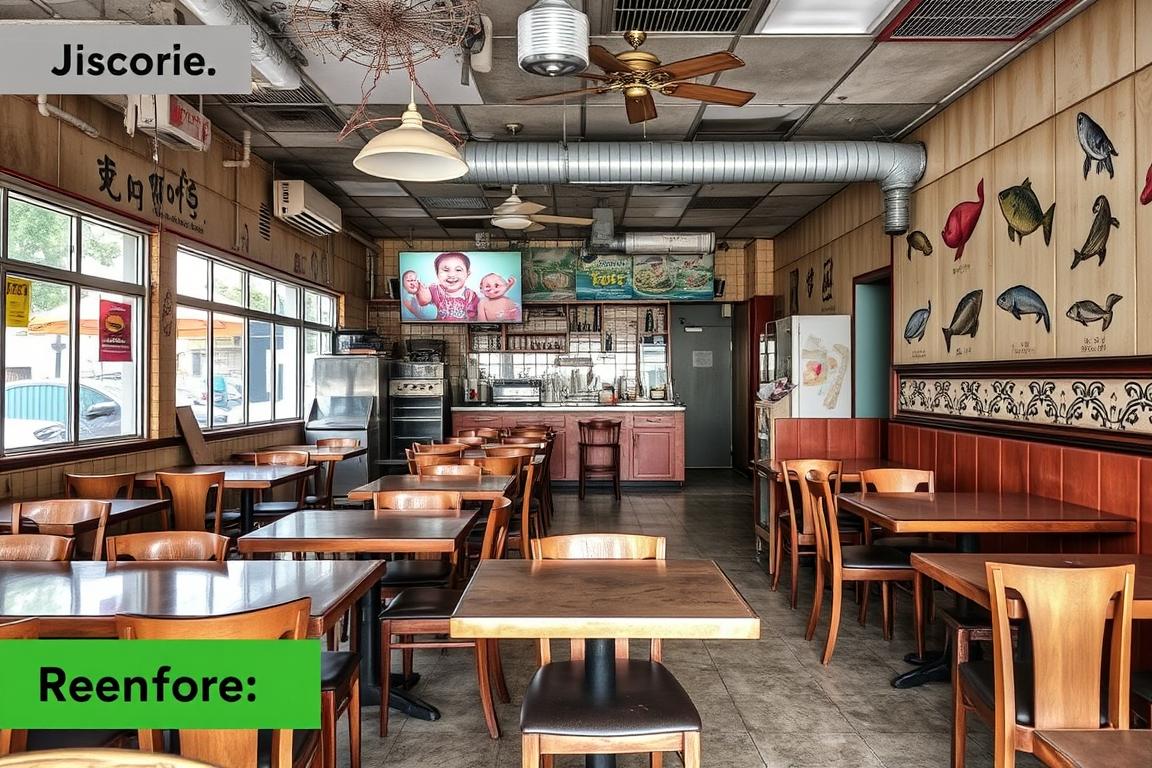 Trước khi cải tạo nhà hàng