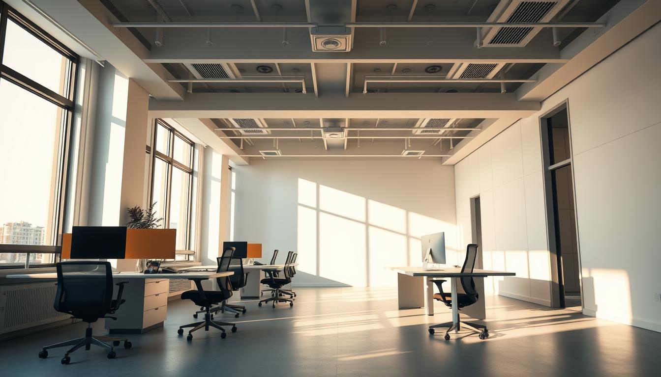 ánh sáng trong thiết kế nội thất văn phòng