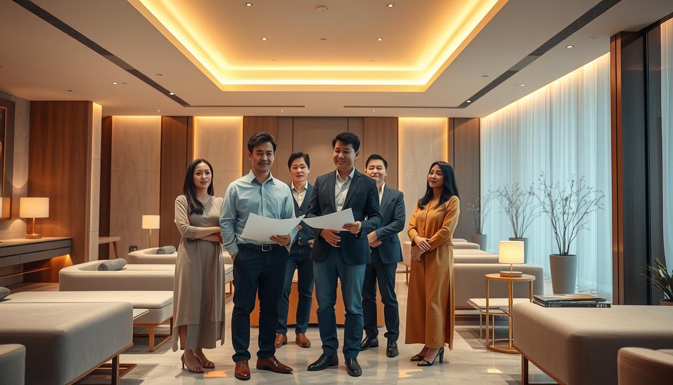 đội ngũ thiết kế spa