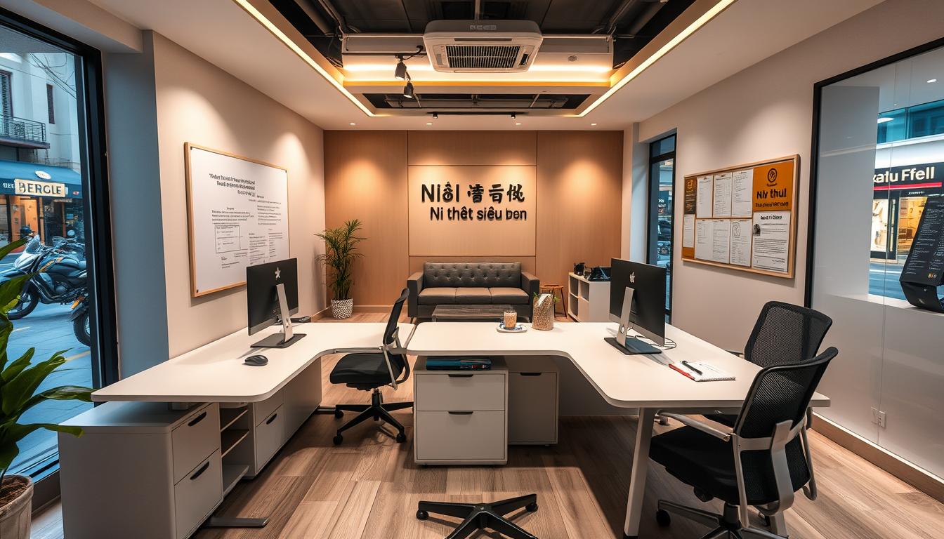 khu vực làm việc nhân viên quán coffee