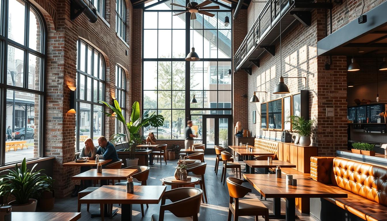 khu vực quán cà phê