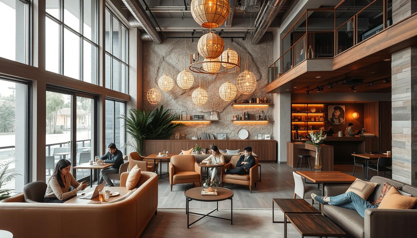 lựa chọn nội thất quán cafe