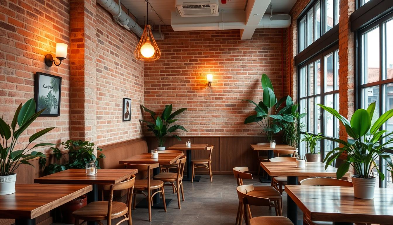 màu sắc nội thất trong không gian quán cafe