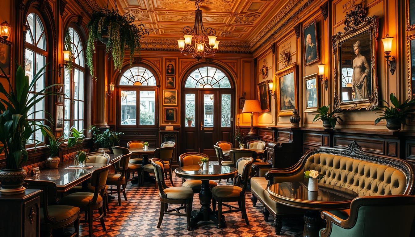 mô hình quán cafe cổ điển