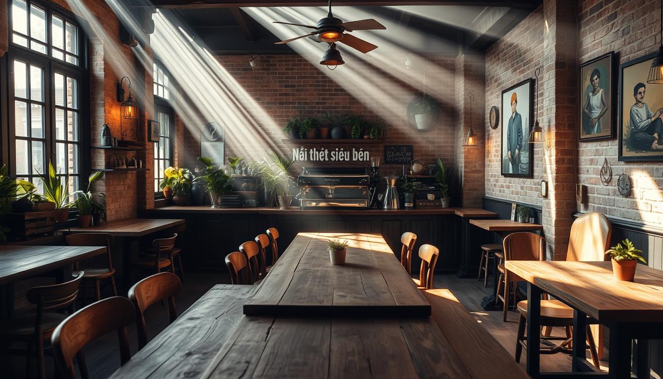 phong cách thiết kế quán cà phê bệt
