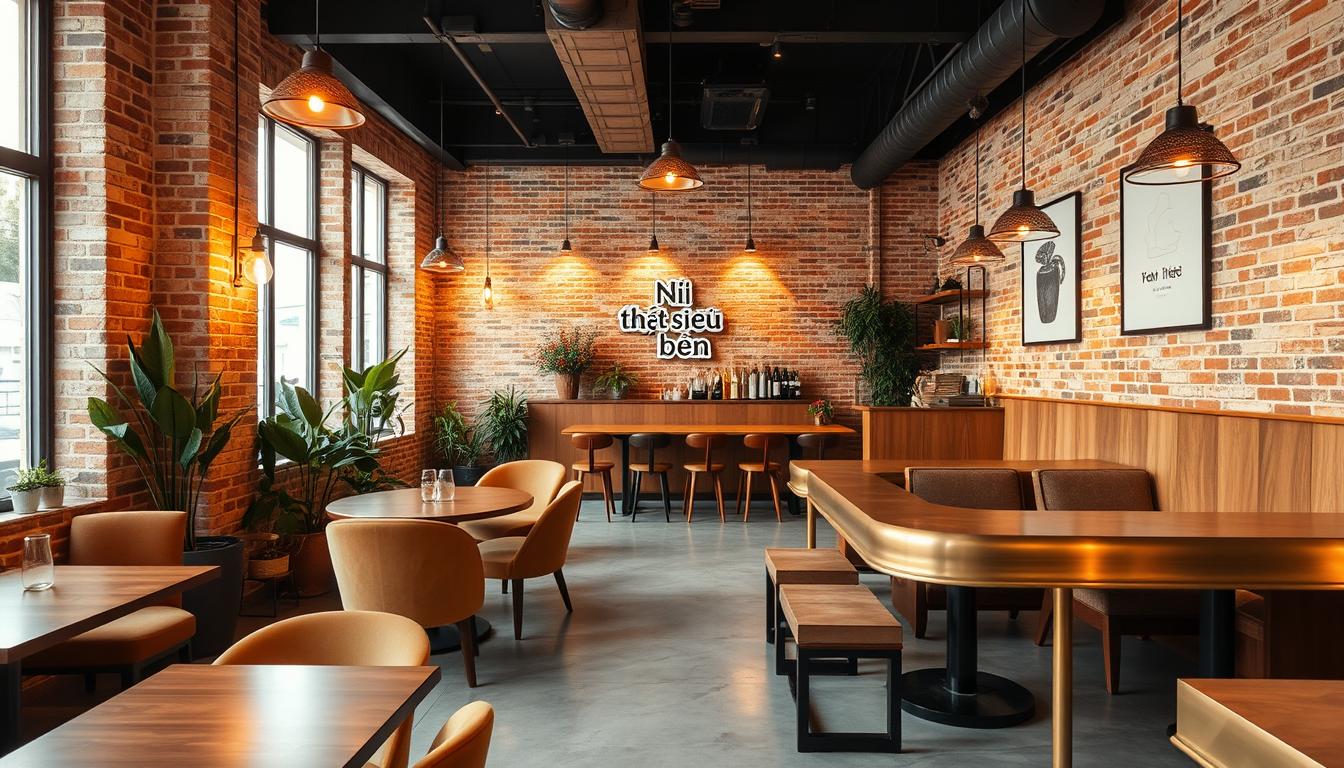 phong cách thiết kế quán cà phê