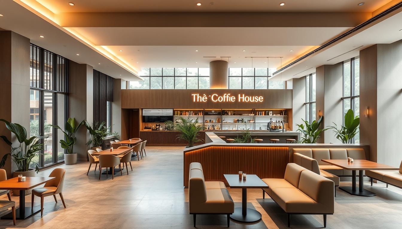 thiết kế hiện đại nội thất The Coffee House Landmark 81