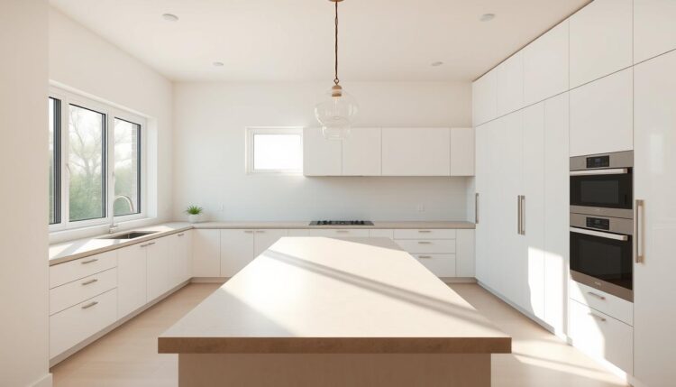 thiết kế nhà bếp tối giản