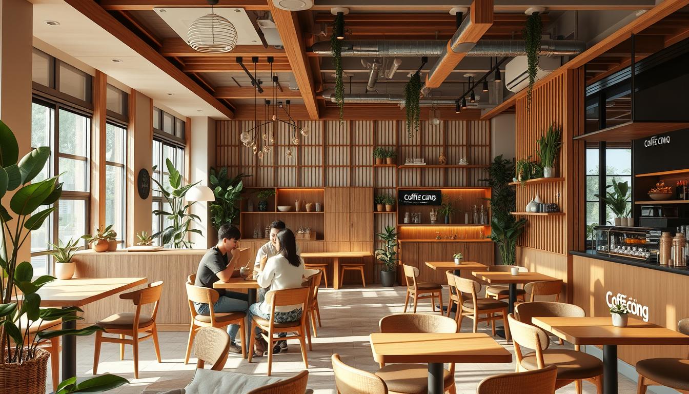 thiết kế nội thất Coffee Cộng