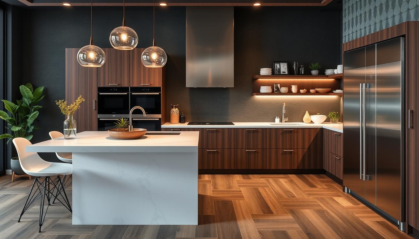 thiết kế nội thất phòng bếp nhà phố