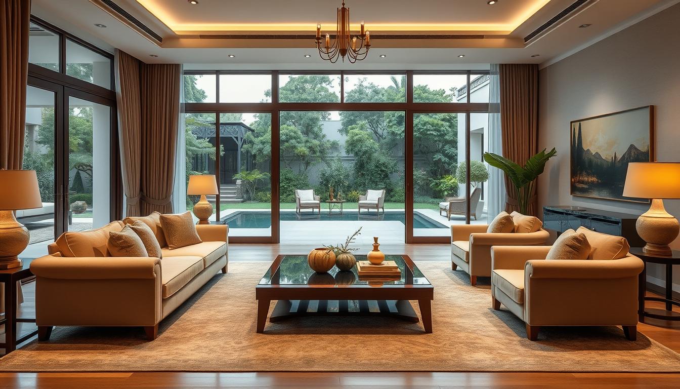 thiết kế nội thất phòng khách biệt thự