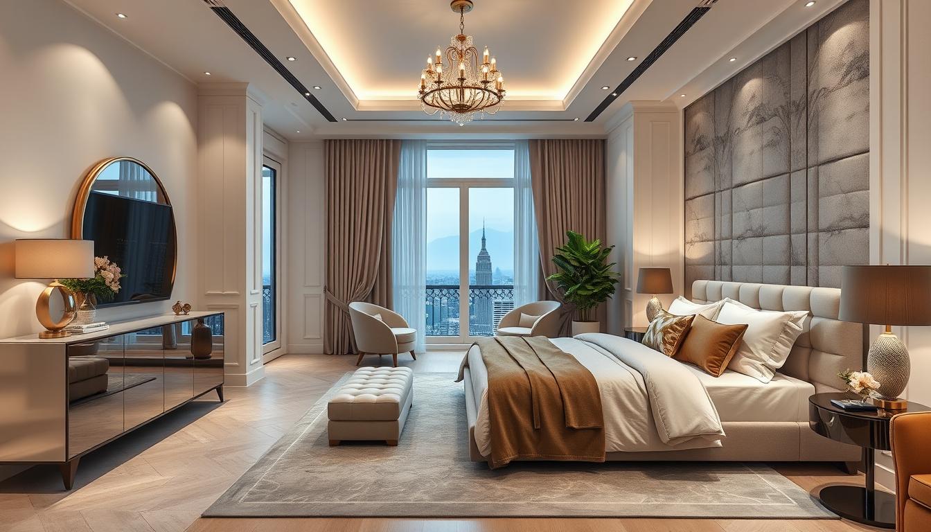 thiết kế nội thất phòng ngủ nhà phố