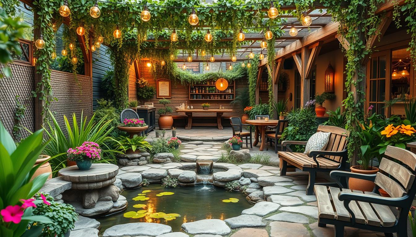 trang trí ngoài trời