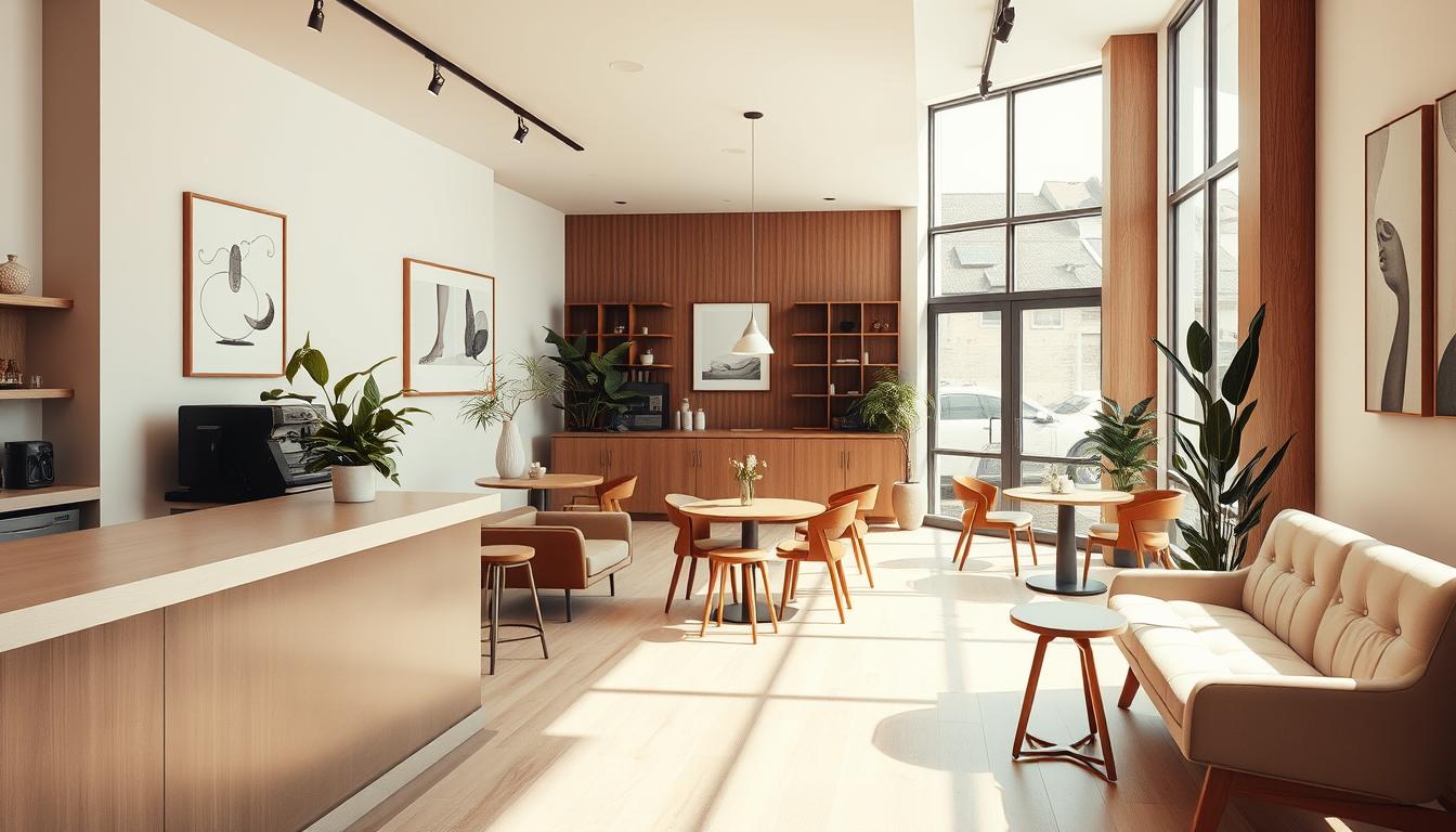 xu hướng thiết kế nội thất quán coffee hiện đại