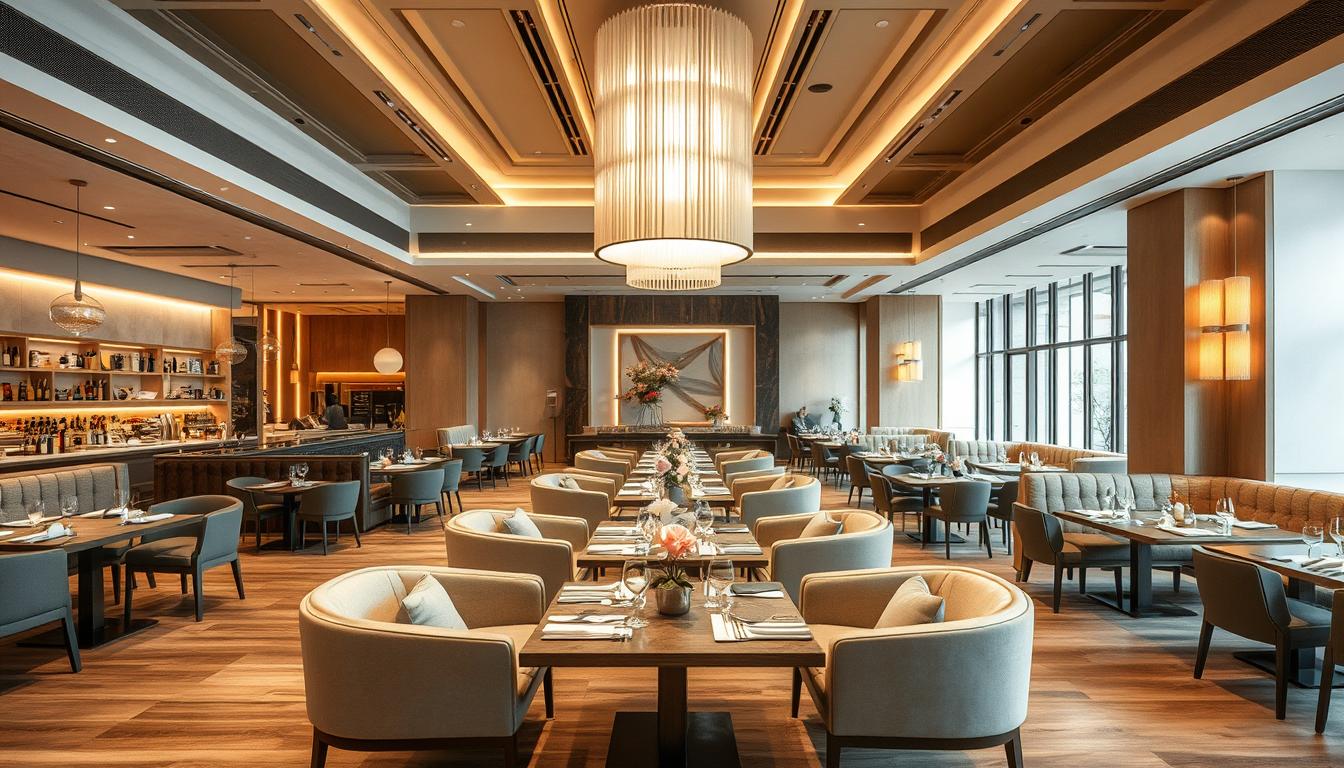 yếu tố thiết kế nội thất nhà hàng
