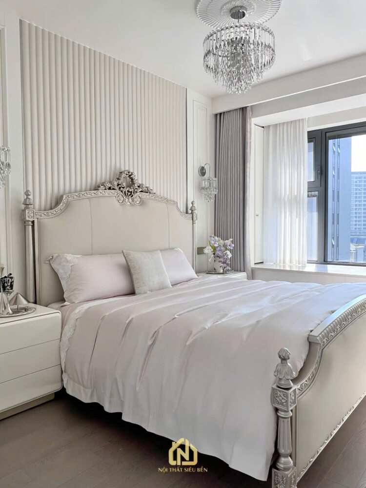 thiết kế nội thất phòng ngủ The Sun Avenue sang trọng