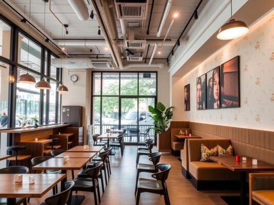 Thiết kế quán coffee hiện đại sau cải tạo